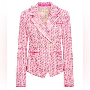 NWT LoveShackFancy Duvel Jacket Blazer bonbon pink